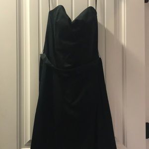 WHBM black strapless dress.